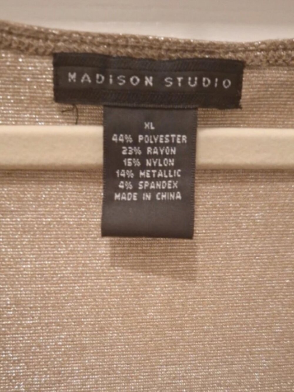 1214 Madison Studio Sparkly Sleeveless Blouse - Picture 3 of 4
